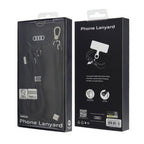 Audi Crossbody universalus pavadėlis 120cm x 10mm - juodas