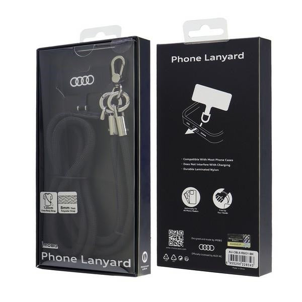 Audi Crossbody Leash Universal 120cm x 6mm - juodas
