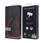 Audi Crossbody Lanyard Universal 28cm x 10mm - Raudona
