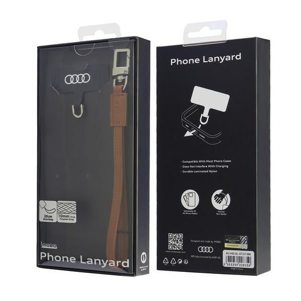„Audi Crossbody“ odinis universalus dirželis 28 cm x 10 mm - ruda