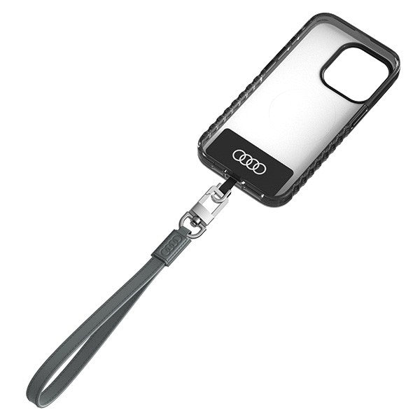 „Audi Crossbody Leather“ universalus diržas 28 cm x 10 mm – pilka