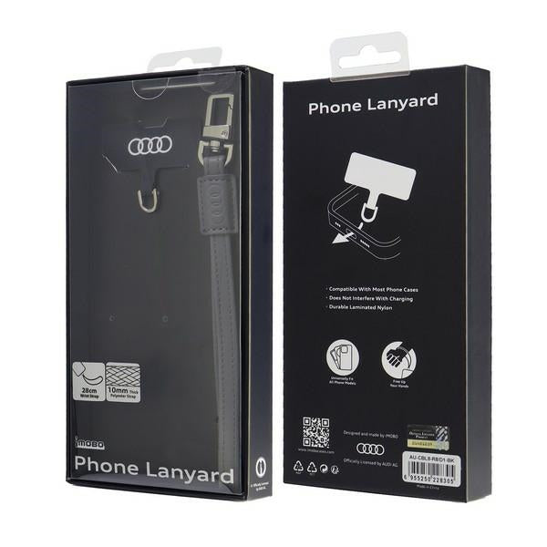 „Audi Crossbody Leather“ universalus diržas 28 cm x 10 mm – pilka