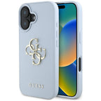 Guess 4G dėklas iPhone 16 6.1 – mėlynas