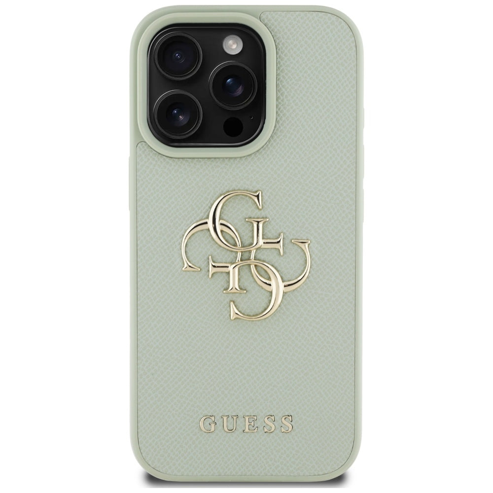 Guess 4G dėklas iPhone 16 Pro Max – žalias