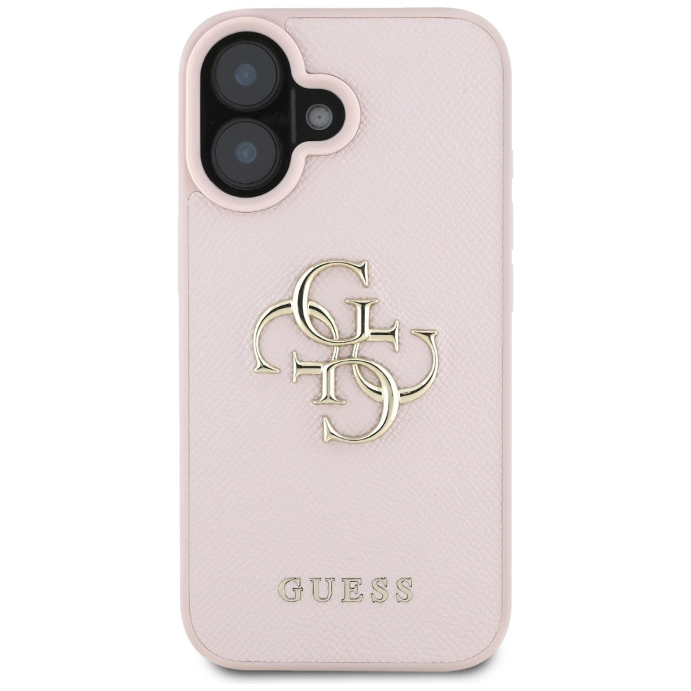 Guess 4G eco-odos dėklas iPhone 16 – rožinis