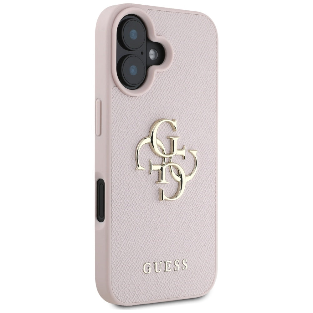 Guess 4G eco-odos dėklas iPhone 16 – rožinis