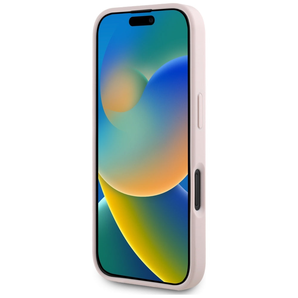Guess 4G eco-odos dėklas iPhone 16 – rožinis