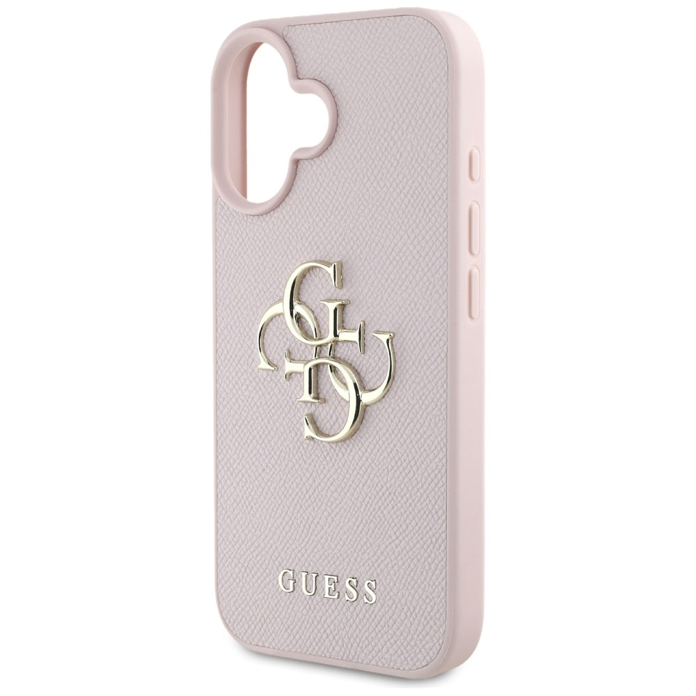 Guess 4G eco-odos dėklas iPhone 16 – rožinis