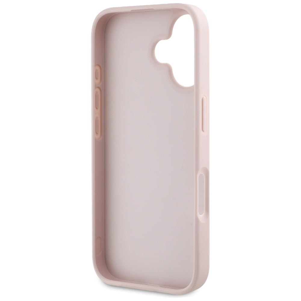 Guess 4G eco-odos dėklas iPhone 16 – rožinis