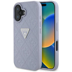 Guess 4G rašto dėklas iPhone 16 – violetinis -- iPhone 16