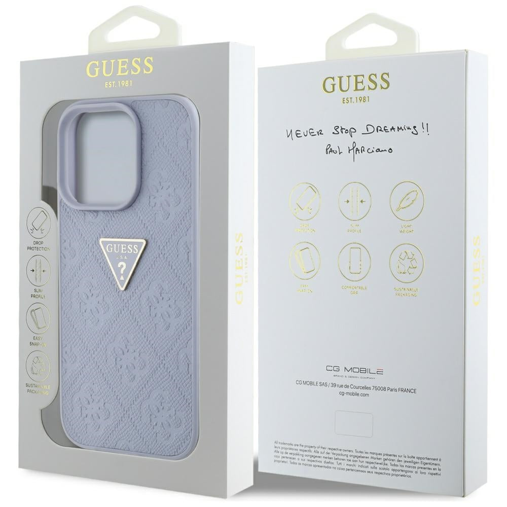 Guess dėklas iPhone 16 Pro – violetinis