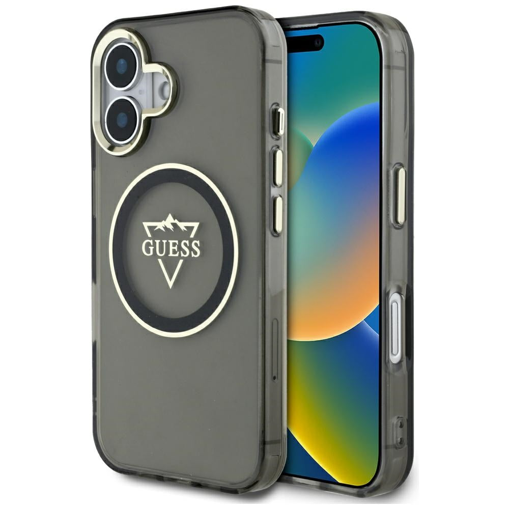 Guess MagSafe dėklas iPhone 16 – juodas