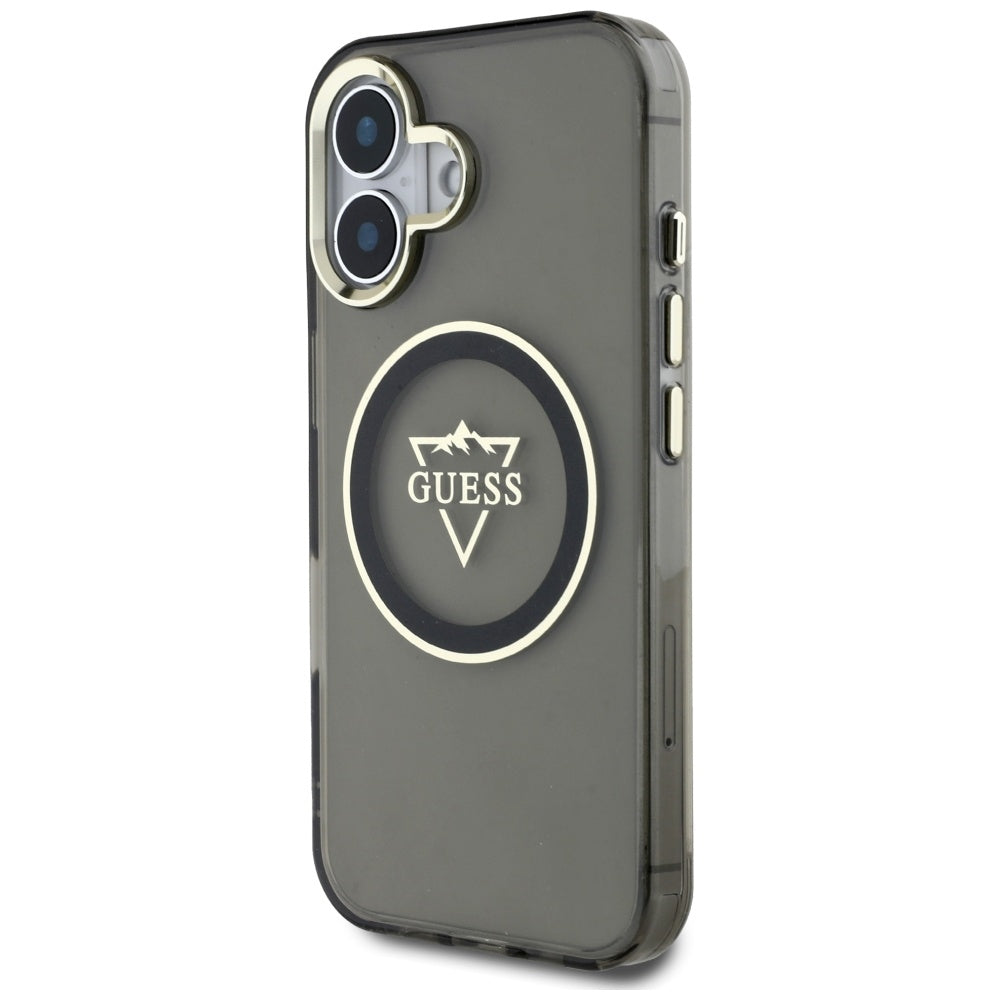 Guess MagSafe dėklas iPhone 16 – juodas