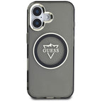 Guess MagSafe dėklas iPhone 16 – juodas