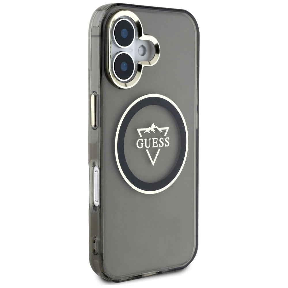 Guess MagSafe dėklas iPhone 16 – juodas