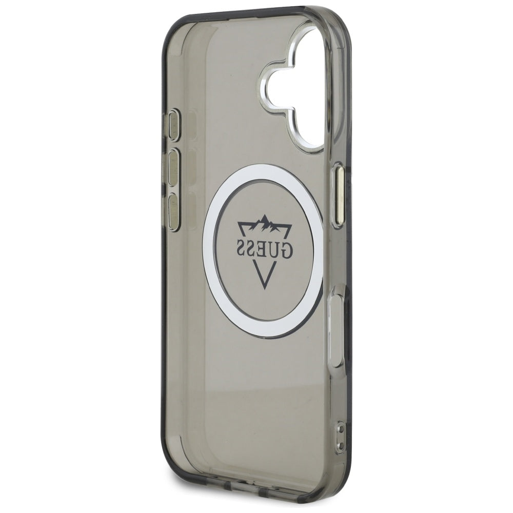 Guess MagSafe dėklas iPhone 16 – juodas