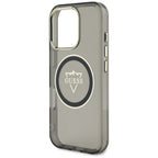 Guess IML MagSafe dėklas iPhone 16 Pro – juodas