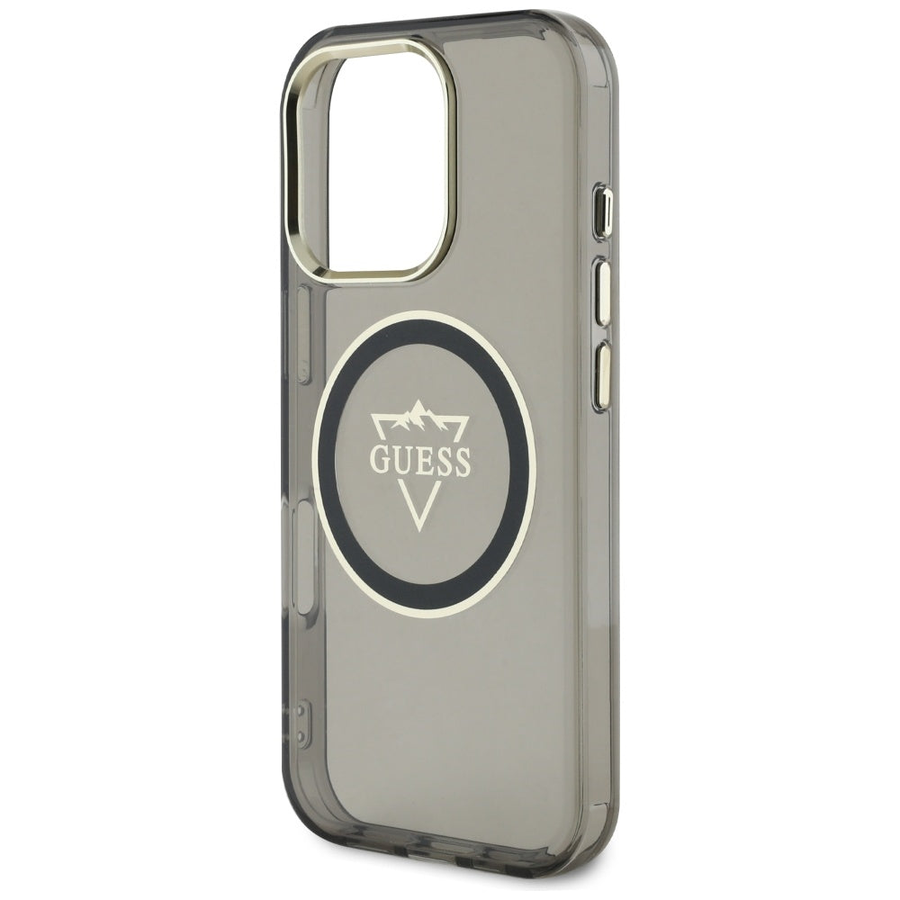 Guess MagSafe dėklas iPhone 16 Pro Max – juodas