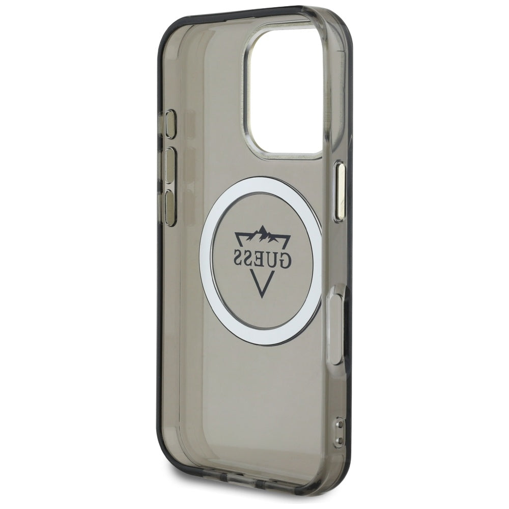 Guess MagSafe dėklas iPhone 16 Pro Max – juodas
