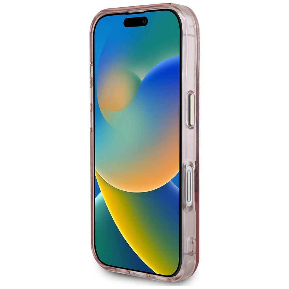 Guess MagSafe dėklas iPhone 16 – rožinis