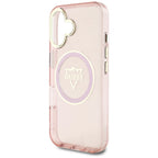 Guess MagSafe dėklas iPhone 16 – rožinis