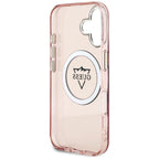 Guess MagSafe dėklas iPhone 16 – rožinis