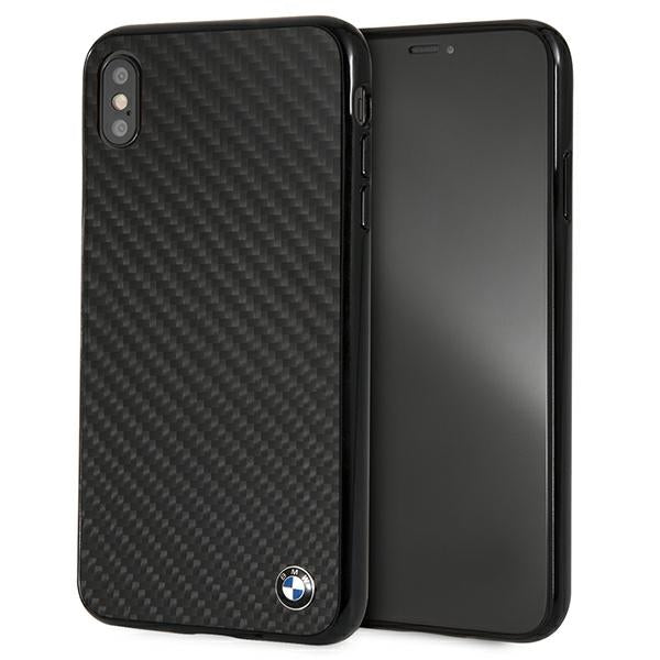 BMW anglies pluošto dėklas iPhone XS Max – juodas -- iPhone XS Max