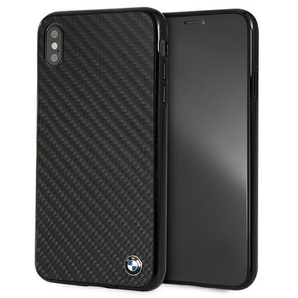 BMW anglies pluošto dėklas iPhone XS Max – juodas -- iPhone XS Max