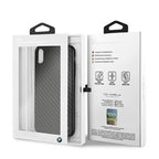 BMW anglies pluošto dėklas iPhone XS Max – juodas -- iPhone XS Max