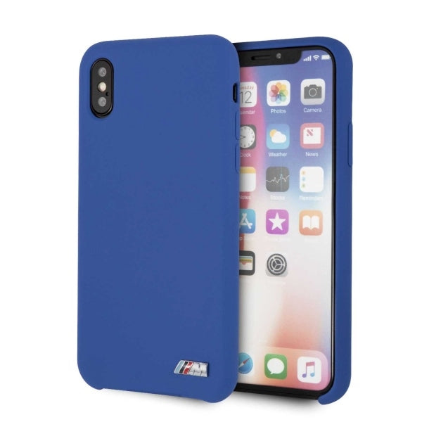 BMW silikoninis dėklas iPhone X/Xs – mėlynas -- iPhone X