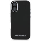 Karl Lagerfeld MagSafe dėklas iPhone 16 – juodas