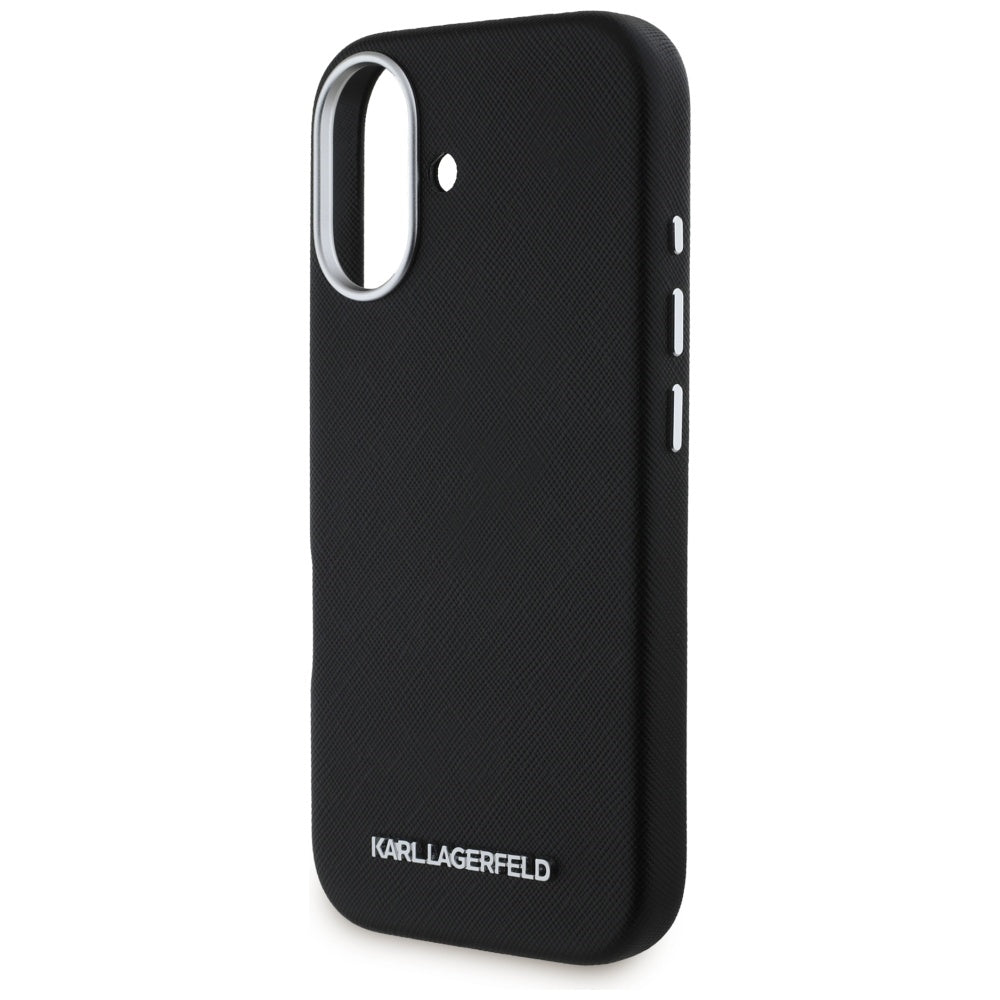 Karl Lagerfeld MagSafe dėklas iPhone 16 – juodas
