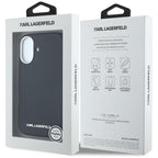 Karl Lagerfeld MagSafe dėklas iPhone 16 – juodas