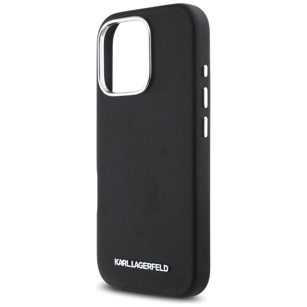 Karl Lagerfeld MagSafe dėklas iPhone 16 Pro – juodas