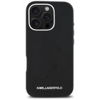Karl Lagerfeld MagSafe dėklas iPhone 16 Pro Max – juodas