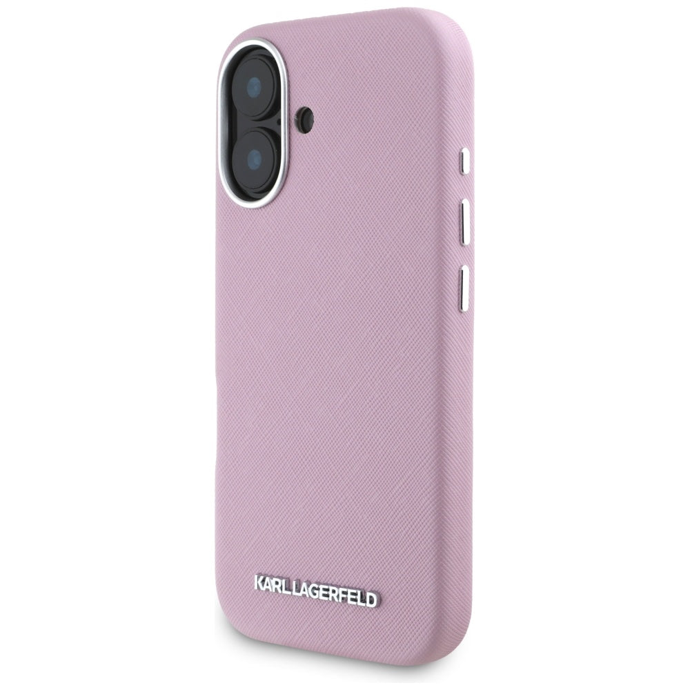 Karl Lagerfeld MagSafe dėklas iPhone 16 – rožinis -- iPhone 16