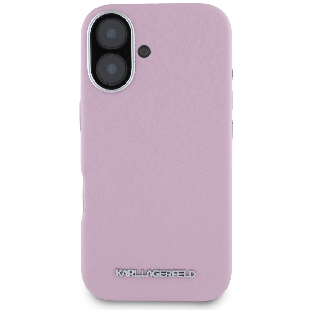 Karl Lagerfeld MagSafe dėklas iPhone 16 – rožinis -- iPhone 16