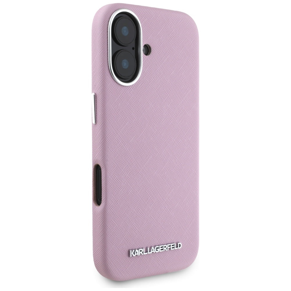Karl Lagerfeld MagSafe dėklas iPhone 16 – rožinis -- iPhone 16