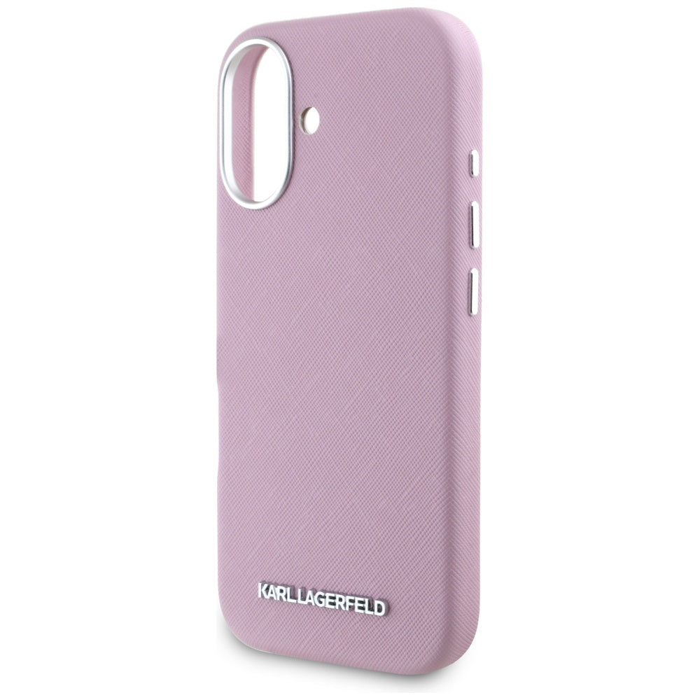 Karl Lagerfeld MagSafe dėklas iPhone 16 – rožinis -- iPhone 16