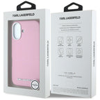 Karl Lagerfeld MagSafe dėklas iPhone 16 – rožinis -- iPhone 16