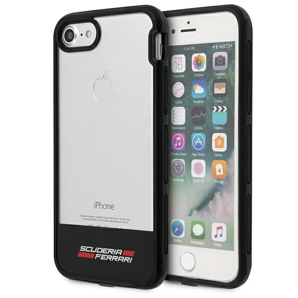 „Ferrari Racing Shield“ dėklas, skirtas „iPhone“ 7 / 8 / SE 2020 / SE 2022 – pusiau permatomas -- iPhone