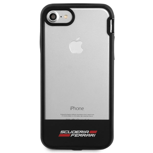 „Ferrari Racing Shield“ dėklas, skirtas „iPhone“ 7 / 8 / SE 2020 / SE 2022 – pusiau permatomas -- iPhone