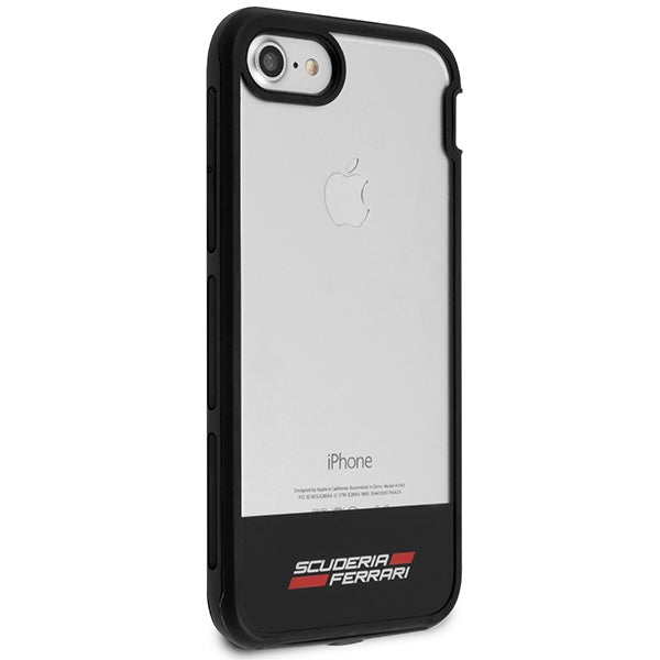 „Ferrari Racing Shield“ dėklas, skirtas „iPhone“ 7 / 8 / SE 2020 / SE 2022 – pusiau permatomas -- iPhone