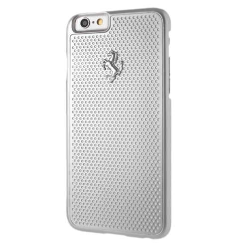 Ferrari perforuotas aliuminio dėklas, skirtas iPhone 6 / 6S - sidabras -- iPhone 6 / iPhone 6S