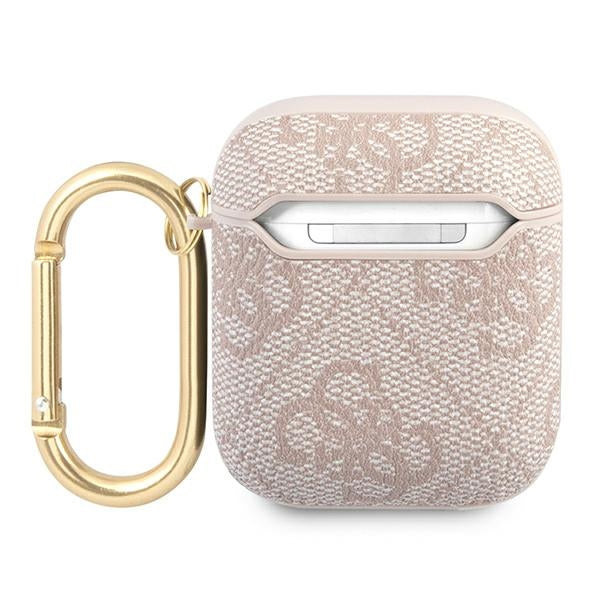 Guess 4G dėklas AirPods 1/2 – rožinis
