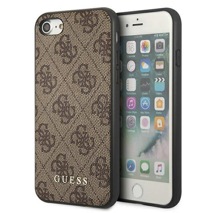 Guess 4G dėklas iPhone SE 2022/2020/7/8 – rudas -- iPhone SE 2022