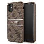 Guess 4G Stripe dėklas iPhone 11 / XR – rudas -- iPhone 11
