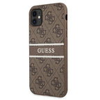Guess 4G Stripe dėklas iPhone 11 / XR – rudas -- iPhone 11