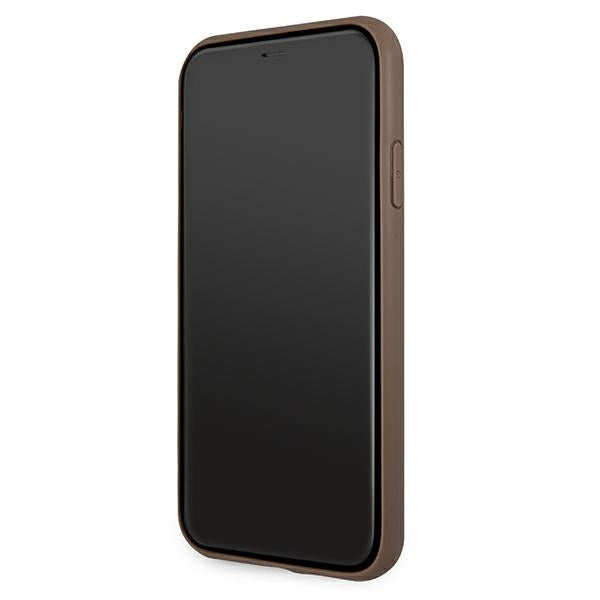 Guess 4G Stripe dėklas iPhone 11 / XR – rudas -- iPhone 11