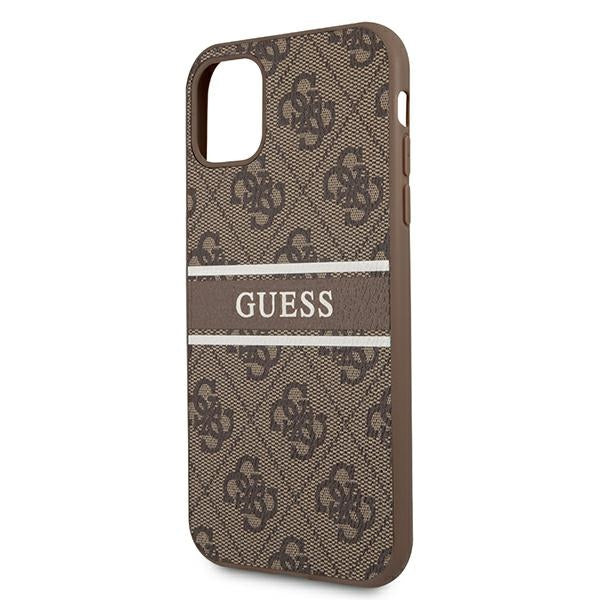 Guess 4G Stripe dėklas iPhone 11 / XR – rudas -- iPhone 11